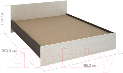 Двуспальная кровать Стендмебель Басса КР-558