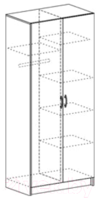 Шкаф Стендмебель Басса ШК-556 (дуб белфорт/венге)