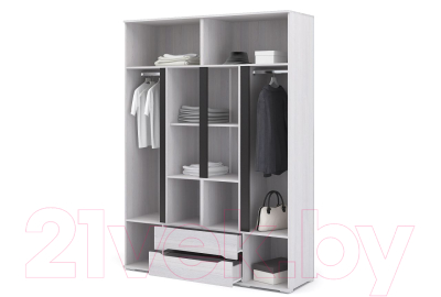 Шкаф Стендмебель Валенсия ШК-014 (ясень анкор)