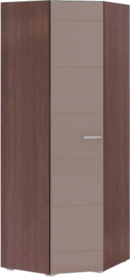 Шкаф Стендмебель Вегас угловой (кофе с молоком/ясень шимо темный) - фото