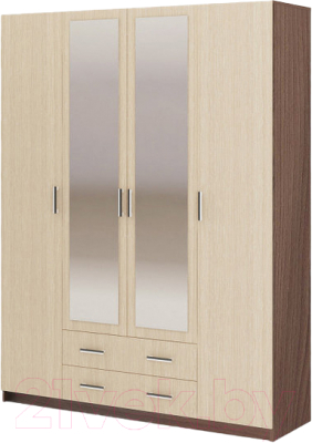 Шкаф Стендмебель Гармония ШК-602-М (ясень шимо светлый/ясень шимо темный) - фото