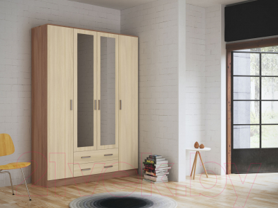 Шкаф Стендмебель Гармония ШК-602-М (ясень шимо светлый/ясень шимо темный)