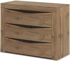 Комод Стендмебель Паола КМ-701 (венге/дуб крафт золотой) - фото