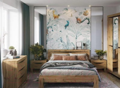 Комод Стендмебель Паола КМ-701 (венге/дуб крафт золотой)