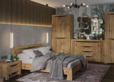 Тумба Стендмебель Паола КМ-702 (венге/дуб крафт золотой)