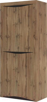 Шкаф Стендмебель Паола ШК-701 (венге/дуб крафт золотой) - фото