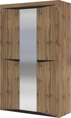 Шкаф Стендмебель Паола ШК-702 (венге/дуб крафт золотой) - фото