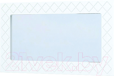 Зеркало Стендмебель Сальма ЗР-021 (белый глянец/ясень анкор) - фото