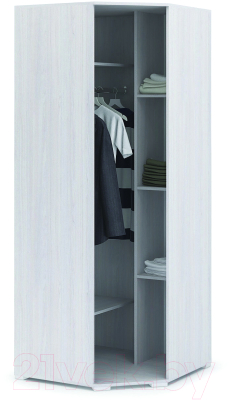 Шкаф Стендмебель Сальма ШУ-021 (белый глянец/ясень анкор)