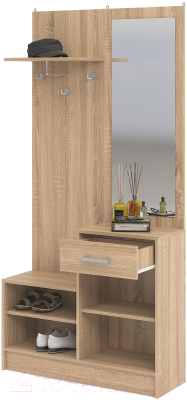 Секция в прихожую Стендмебель Дебора (дуб сонома) - фото