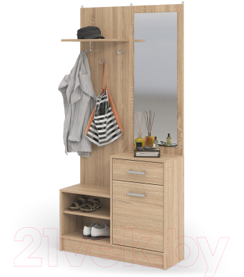 Секция в прихожую Стендмебель Дебора (дуб сонома)