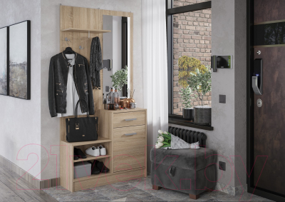 Секция в прихожую Стендмебель Дебора (дуб сонома)