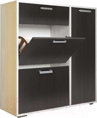 Тумба в прихожую Стендмебель Дели №4 (дуб белфорт/венге) - фото