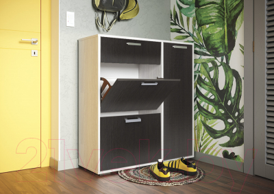 Тумба в прихожую Стендмебель Дели №4 (дуб белфорт/венге)