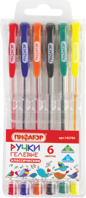 Набор гелевых ручек Пифагор 142793 - фото