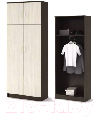 Шкаф Стендмебель Машенька ШК-205 (дуб белфорт/венге)
