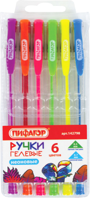 Набор гелевых ручек Пифагор 142798 - фото