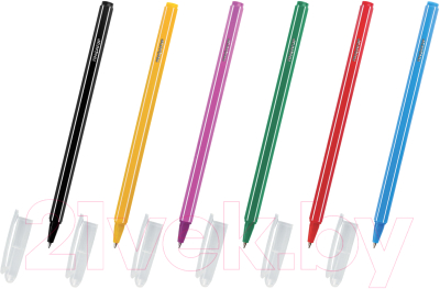 Набор шариковых ручек Пифагор Веселые зверята / 143337