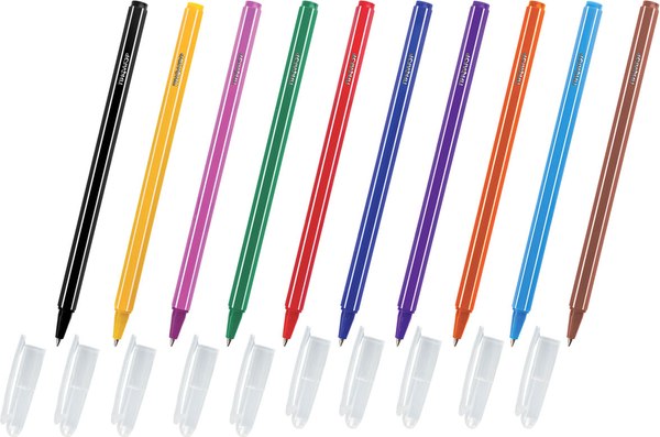 Набор шариковых ручек Пифагор Веселые зверята / 143338 - фото