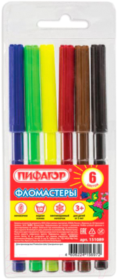 Фломастеры Пифагор 151089 - фото