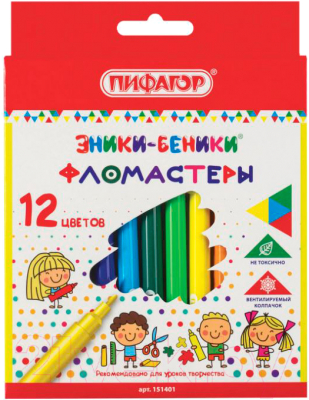 Фломастеры Пифагор Эники-беники / 151401 - фото