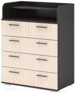 Комод Стендмебель №1 (дуб белфорт/венге) - фото