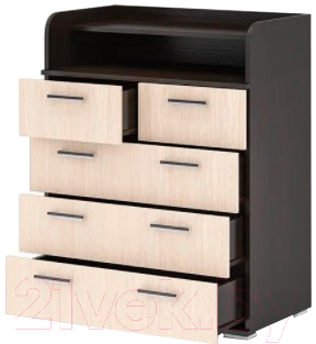Комод Стендмебель №1 (дуб белфорт/венге)