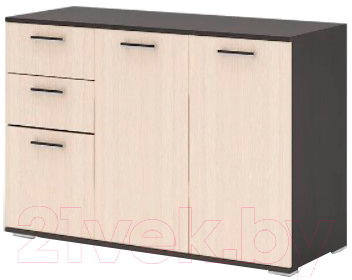 Тумба Стендмебель №3 (дуб белфорт/венге) - фото