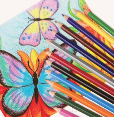 Набор цветных карандашей Пифагор Жираф / 181250