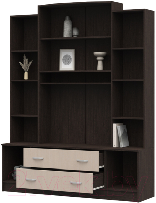 Стенка Стендмебель Макарена ЛДСП ТВ-301 (дуб белфорт/венге)