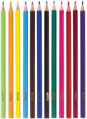 Набор цветных карандашей Пифагор Котик/ 181340