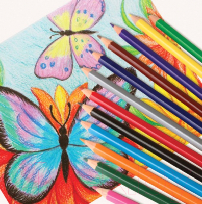 Набор цветных карандашей Пифагор Котик/ 181340