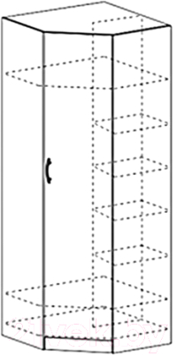 Шкаф Стендмебель Макарена ЛДСП ШК-303 (дуб белфорт/венге)
