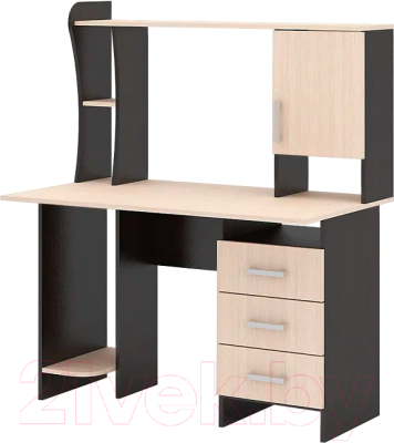 Компьютерный стол Стендмебель №5 (дуб белфорт/венге) - фото