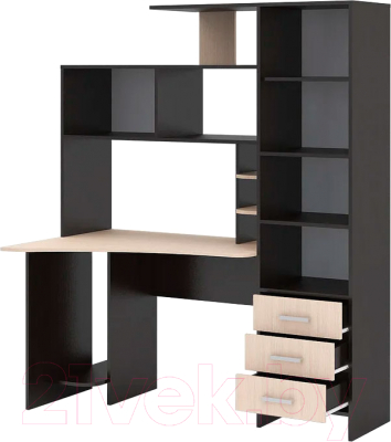 Компьютерный стол Стендмебель №6 (дуб белфорт/венге)