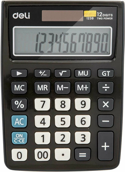 Калькулятор Deli E1238black - фото