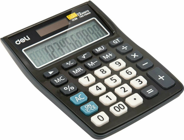 Калькулятор Deli E1238black