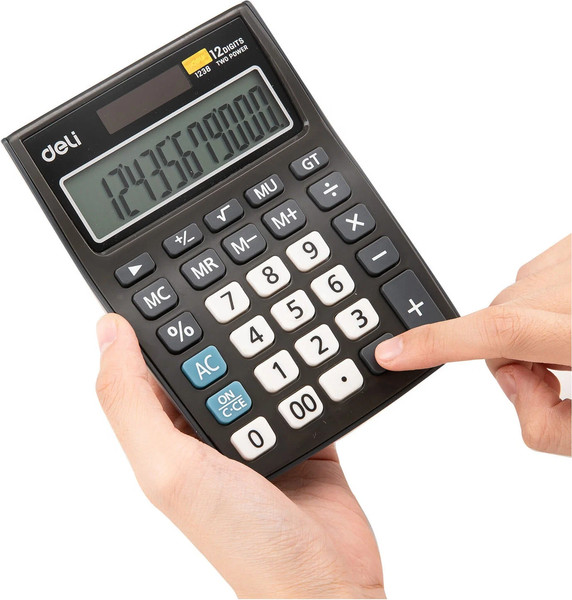 Калькулятор Deli E1238black