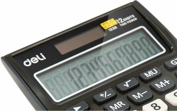 Калькулятор Deli E1238black