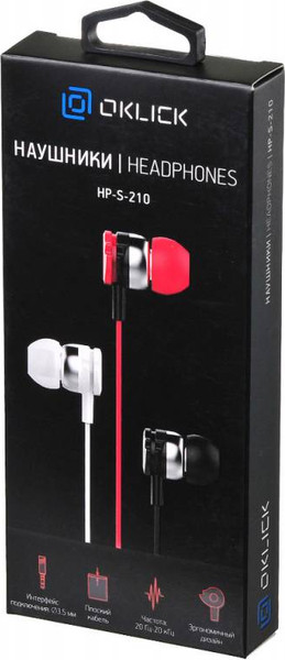 Наушники-гарнитура Оклик HP-S-210
