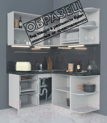 Готовая кухня Интерлиния Мила Матте 1.5x1.4 А правая