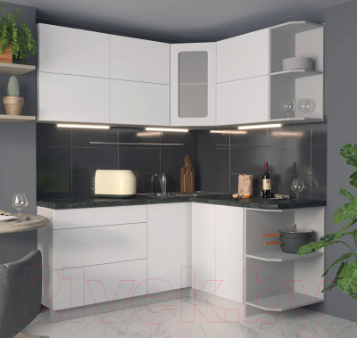 Готовая кухня Интерлиния Мила Матте 1.5x1.8 А правая