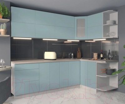 Готовая кухня Интерлиния Мила Матте 1.5x2.5 А правая