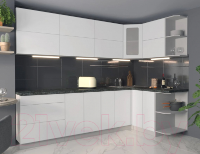 Готовая кухня Интерлиния Мила Матте 1.5x2.7 А правая