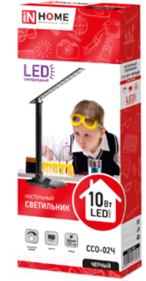 Настольная лампа INhome ССО-02Ч 1 / 4690612013480 (черный)