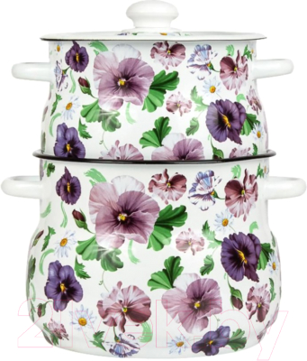 Набор кастрюль Сибирские товары Анютины глазки N10B54 - фото