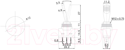 Переключатель Rexant ON-OFF 06-0335-B