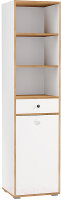 Стеллаж Mobi Вуди 13.146 (белый премиум/дуб золотой Craft) - фото