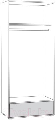 Шкаф Mobi Вуди 13.138 (белый премиум/дуб золотой Craft)