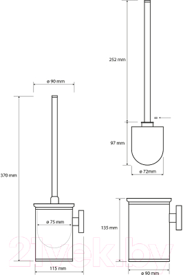 Ершик для унитаза Bemeta Neo 102313079